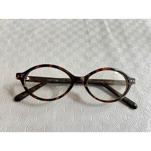 TIJN T1787-T03 Round Tortoiseshell Eyeglasses Frames 49-18-146 Dk Brown Acetate